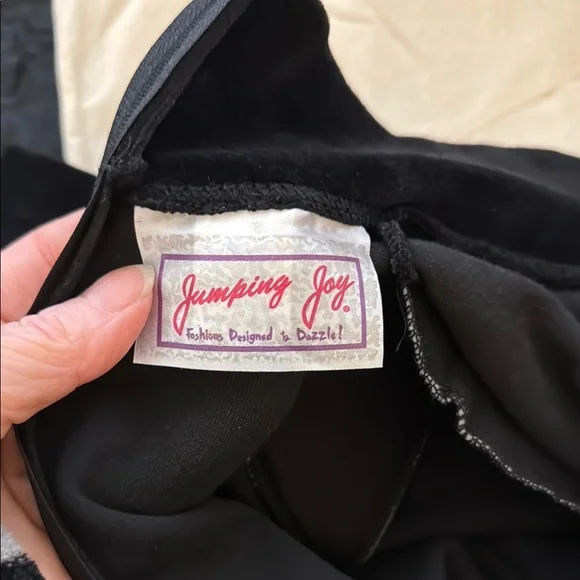 90s Sexy Black Velvet Jumpsuit - Picture 3 of 4